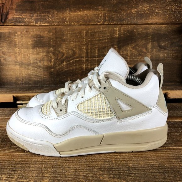 Jordan Unisex Kids Retro 4 Sand 2017 Shoes Size 2 - Picture 5 of 7